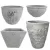 MCarr 26PC Fern Planter Plt Antique White Wash