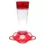 Classic 10oz Ruby Glass Hummingbird Feeder 5 Ports