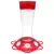 Classic 20oz Garnet Glass Hummingbird Feeder 7 Ports