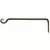 Hookery 15" Straight Hanger W/ Upturned Hook