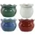 MCarr 4PC 8" Self Water Scallop Pot Mix Asst