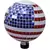 VCS 10" Stars & Stripes Glass Gazing Globe