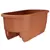 Apollo 24" Dual Deck Rail Planter Terra Cotta
