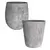MCarr 36PC Tall Mixed Pltr Plt Gray White
