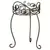 Panacea 16.5" Plant Stand Scroll & Ivy Black Brushed Bronz