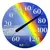 Headwind 12.5" EZ Read Dial Thermometer Rainbow