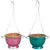 VCS 8" Hanging Colorful Colander Planter w/ Coco Liner