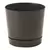 Majestic 6" Cylinder Pot Black Full Depth Glossy