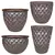 MCarr 26pc Diamond Planter Pallet Eggplant