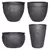 MCarr 26pc Fleur De Lis Planter Pallet Matte Black