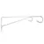 Panacea 12" White Hanging Basket Bracket