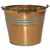 Robert Allen 6" Banded Planter w/ Handle Vintage Copper