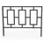 Panacea 14"x18" Contemporary Garden Edge Black