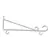 Panacea 15" White Hanging Plant Bracket