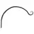 Panacea 7" Forged Hook Curved Black