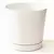 Majestic 12" Cylind Pot White Full Depth Glossy
