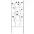 AGW 65"x25" Garden Trellis Black
