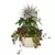 Bld 12.00 SL Hanging Basket W/MOCHA 19" FLEX HGR MOCHA 25/CS
