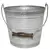 Robert Allen 10" Ribbed w/ Handle Planter Galvanized w/ White Wash