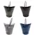 VCS Flower Garden Metallic Planters