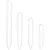 DPI 1000/4x5/8" Economy White Plastic Labels