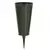 Memorial Vase 4" Green Small Flat Bottom