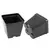 Grower Select 03.50 Square Ps Vacuum Formed Pot Black 684/CS