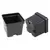 Grower Select 04.50 Square Ps Vacuum Formed Pot Black 450/CS