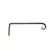 Hookery 10" Straight Hanger w/ Downturned Hook
