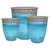 MCarr 12pc Aquapot Planter Pallet Volcanic Milky Blue
