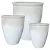 MCarr 6PC Large Rim Pltr Plt Volcanic White