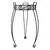 Deer Park 27" Combo Top Plant Stand Black