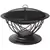 Gardener Select 30"x30"x21.65" Scroll Fire Pit Antique Bronze w/ Mesh Cover & Poker