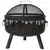 Gardener Select 26" Wild Fire Flame Fire Pit Bronze with Galvanized Cooking Grid, Mesh Cover and Poker