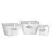 Gardener Select 3pc White Willow Square Flower Basket Planter 6/CS