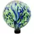 Gardener Select 10" Blue Green Abstract Planet Glass Garden Globe
