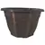 Grower Select 11.00 Octagon Planter Gold Brush on Black 1.64gal 45/CS - 11in OD x 7.5in H x 6.37 BD