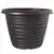 Grower Select 13.00 Stout Round Full Rings Copper Brush on Black 2.94gal 15/CS - 13.3in OD x 9.5in H x 8in BD