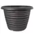 Grower Select 13.00 Stout Round Full Rings Gold Brush on Black 2.94gal 15/CS - 13.3in OD x 9.5in H x 8in BD