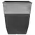 Grower Select 17.00 Hendrix Tall Square Planter Antique White Top Aged Black Bottom 15.19gal 13/CS - 17.01in OD X 19in H