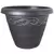 Grower Select 13.00 Naomi Planter Silver Brush on Black 2.95gal 12/CS - 13.2in OD X 10.2in H x7.12in BD