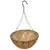 Grower Select 16" Hanging Basket Hunter Green 20" 4 Strand Wire Hanger Flat Bottom Coco Liner ; 16in X 8in 3.43 GAL / 13 liters Liquid Volume Capacity