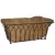 Grower Select 22.00 Floor Planter w/ Ball Feet w/ Plastic Lined Coco Liner and Hangtag - 3.95gal/15L Soil Volume Capacity