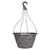 Grower Select 14.00 Lattice Hanging Basket Black w/ Gold Brush w/ 18.00 4-Strand Hanger 50/CS - 3.17gal