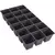 DLN DPS1801 STD PEREN SQ SHT-O-POTS BLACK 100/CS 36CS/PL