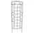 Panacea 72" Romantic Curved Trellis Black
