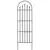Panacea 80" Black French Arch Trellis With Finials