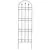 Panacea 72" Black Arch Trellis With Finials
