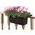 Apollo 24" Adjustable Railing Planter Black