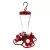 Classic 8oz Impatiens Glass Hummingbird Feeder 4 Ports
